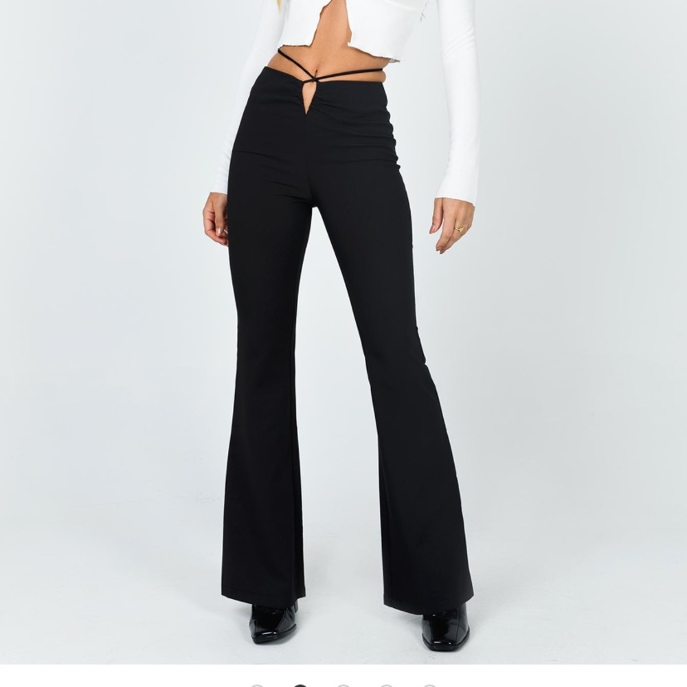 Princess Polly Lovey Pants Black